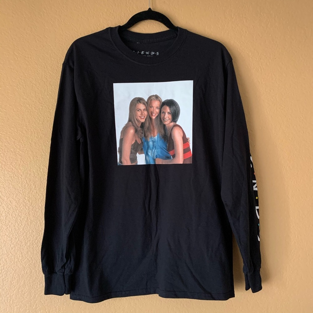 Friends TV Show Black Long Sleeve Graphic Medium